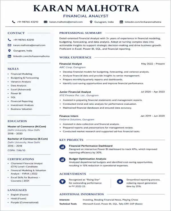 Regal resume template