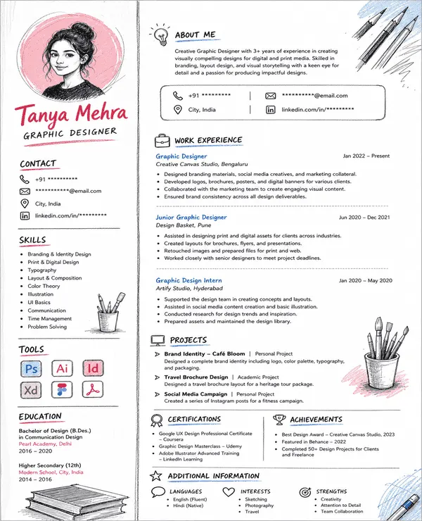 Sketch resume template