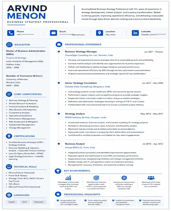 Business Pro resume template