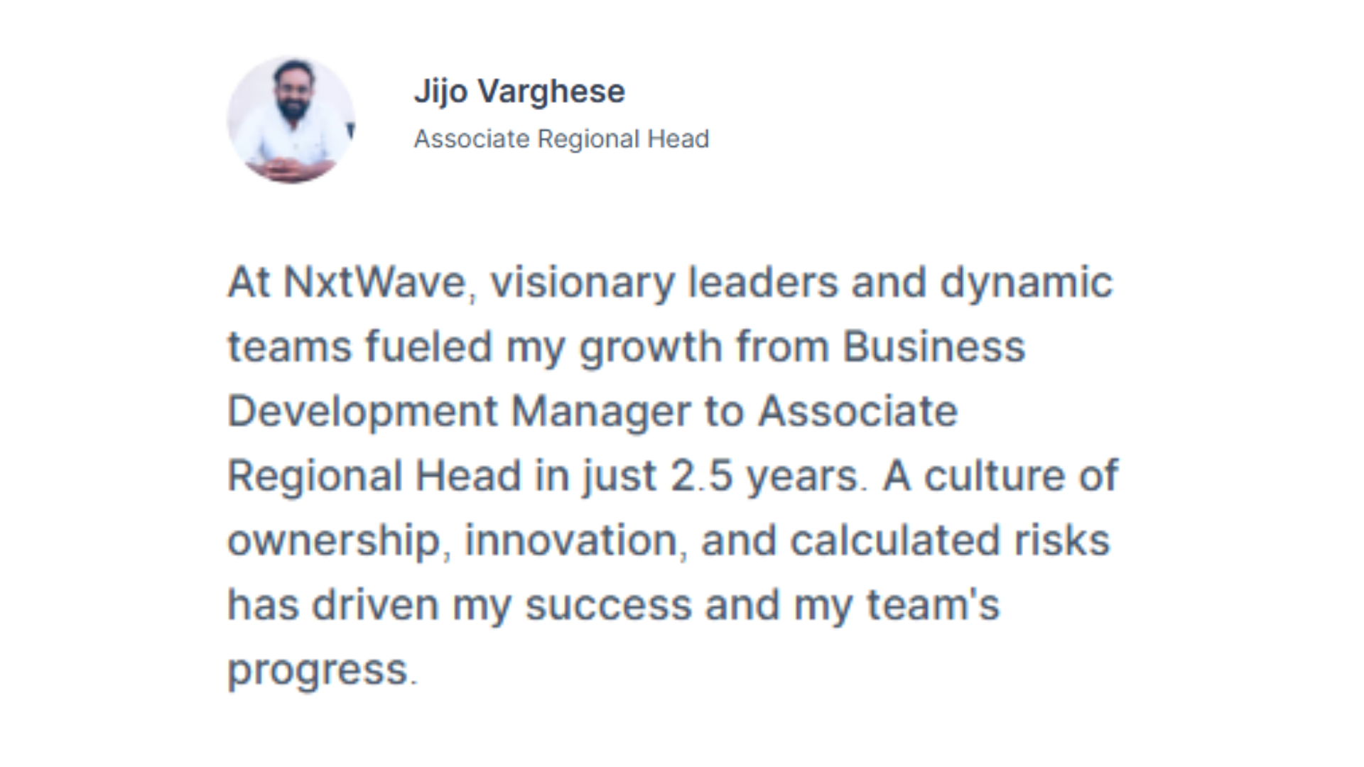 Hear from those who made progress at ‍the speed of Impact Section Image 4