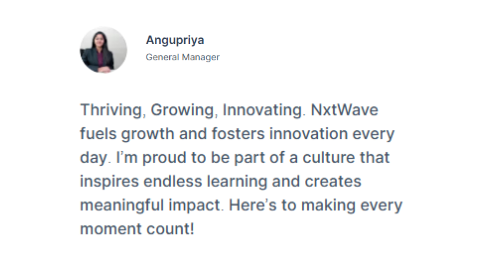 Hear from those who made progress at ‍the speed of Impact Section Image 1