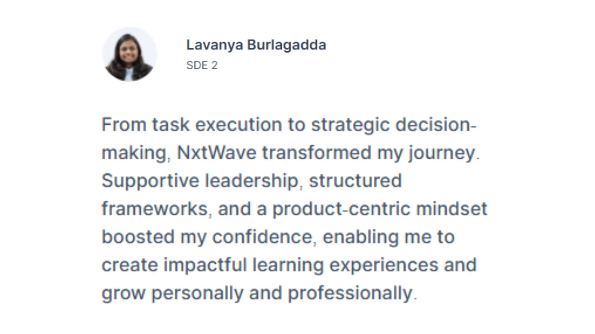 Hear from those who made progress at ‍the speed of Impact Section Image 2