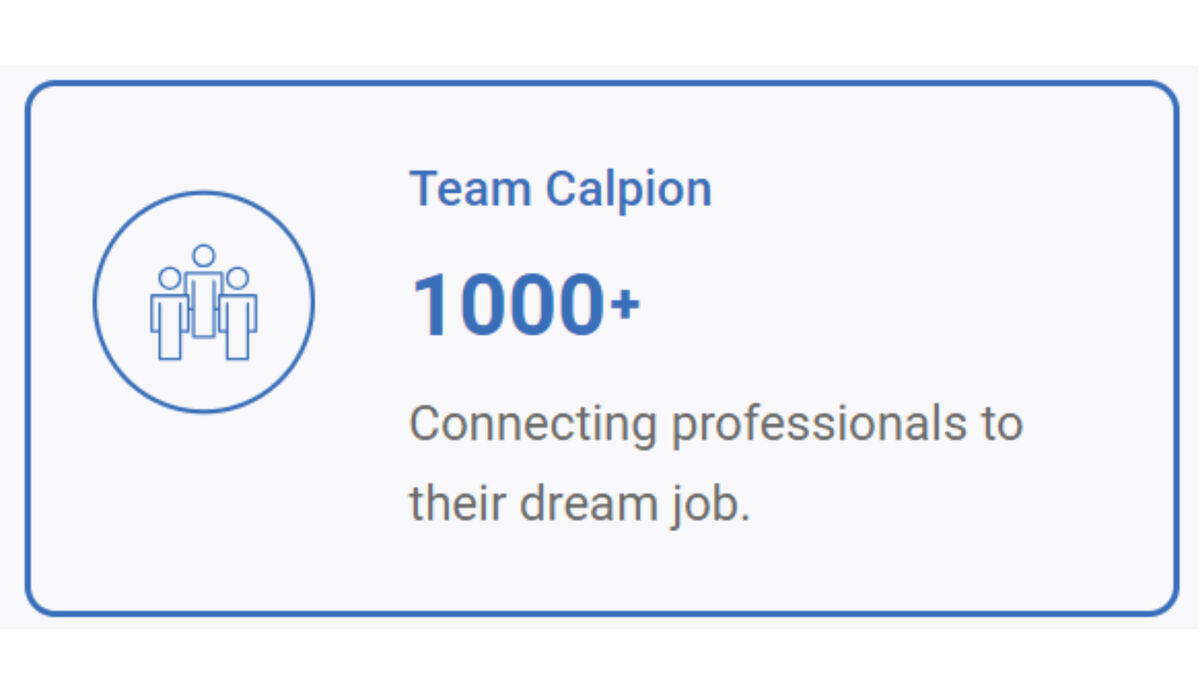 Few of Calpion’s achievements  Section Image 0