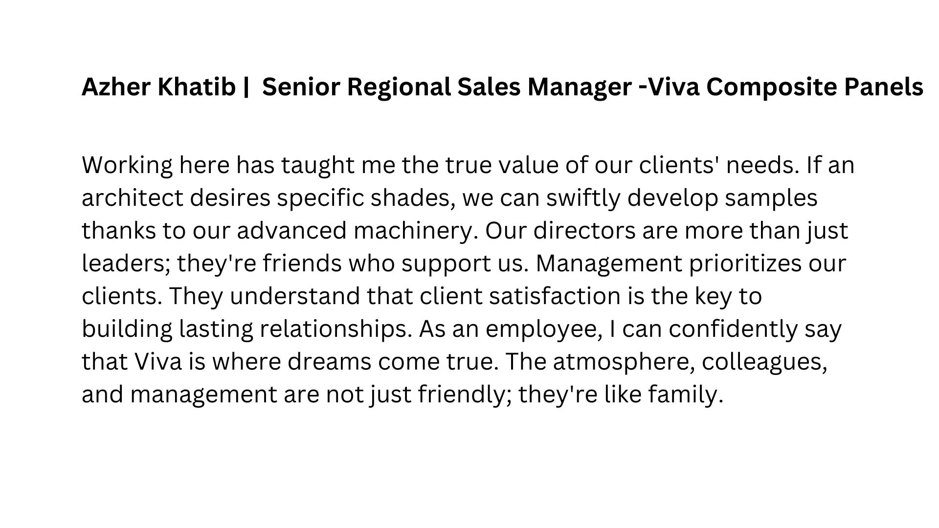 Hear from Our Employees Section Image 3
