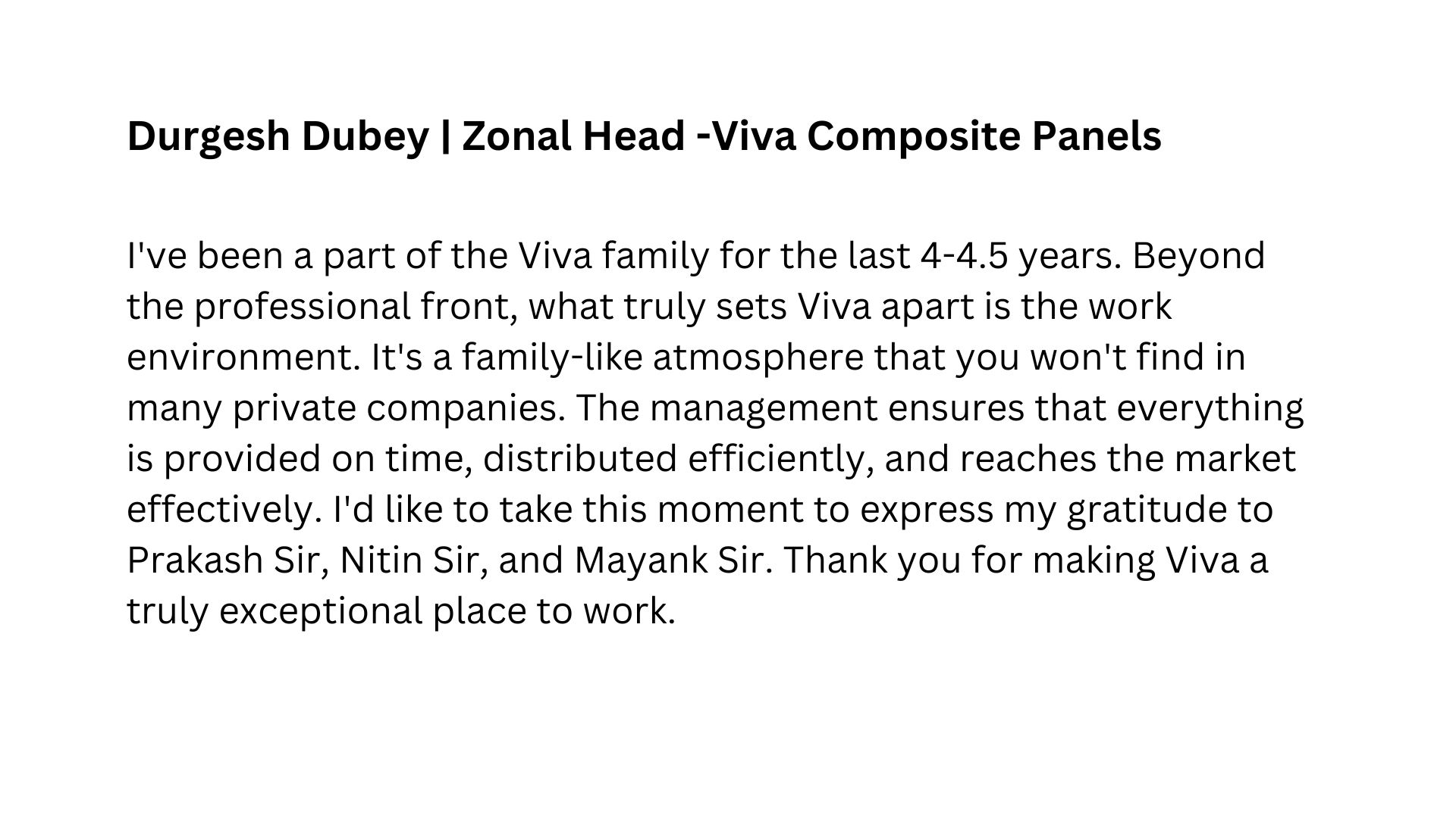 Hear from Our Employees Section Image 0