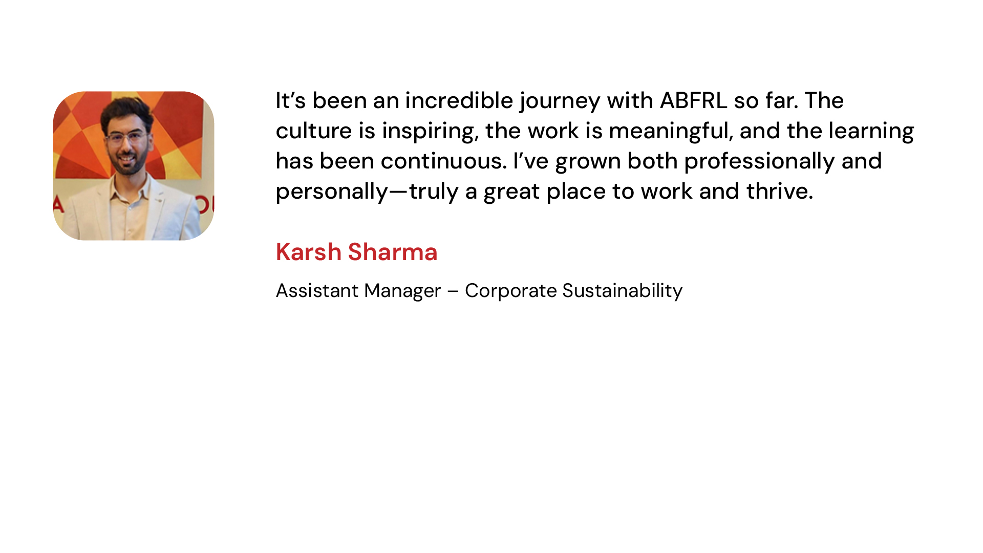 Employee Testimonials Section Image 0