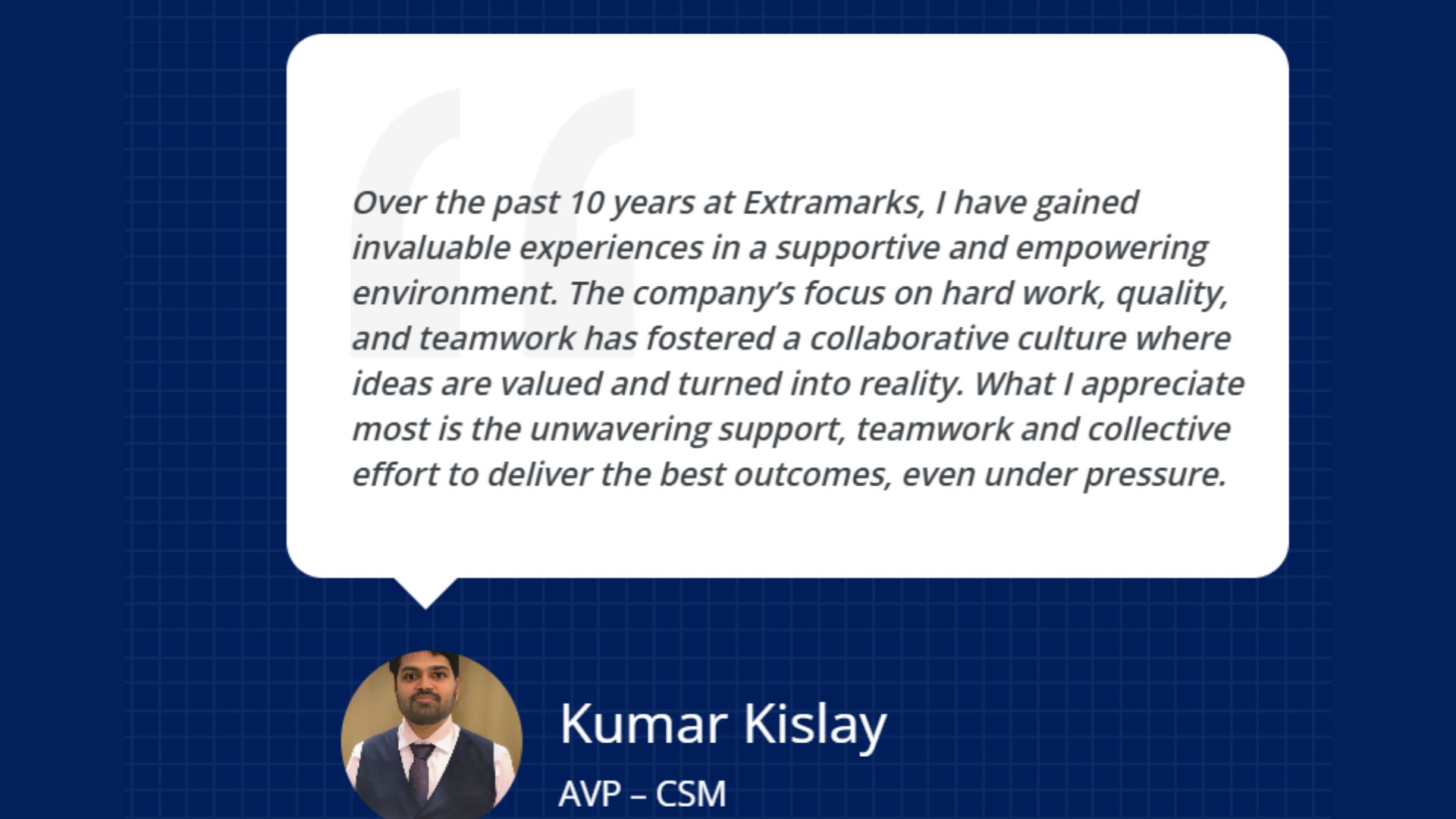 Employee Testimonials Section Image 3