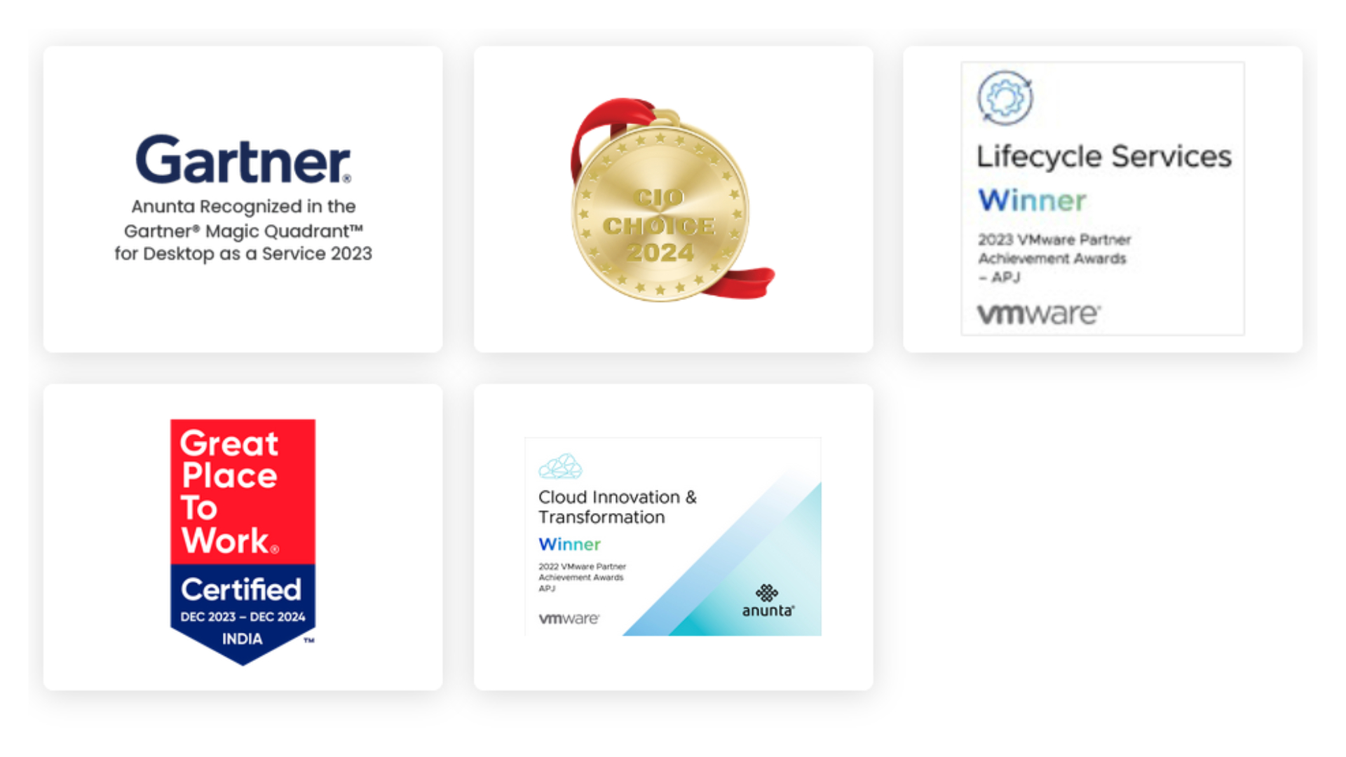 Industry Awards and Recognition Section Image